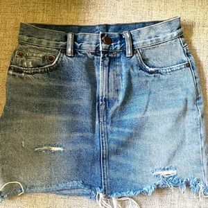All saints denim mini skirt